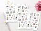 Preview: Mädchen Herbst Sticker Set